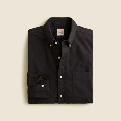 Men Broken-in garment-dyed organic cotton oxford shirt - J.Crew