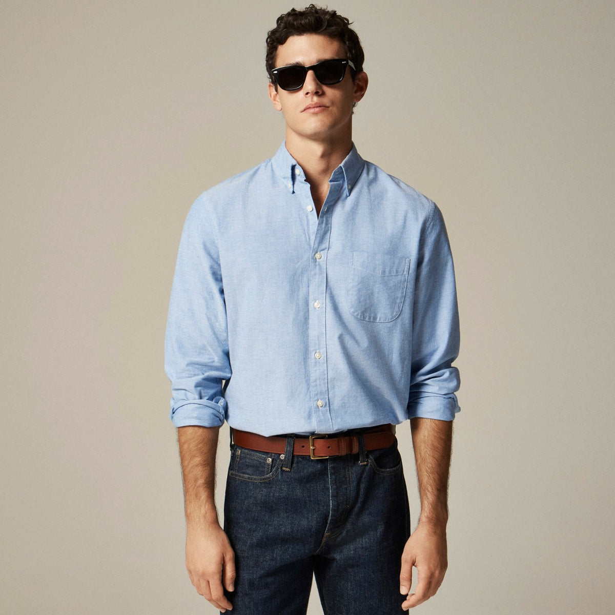 Men Broken-in organic cotton oxford shirt - J.Crew