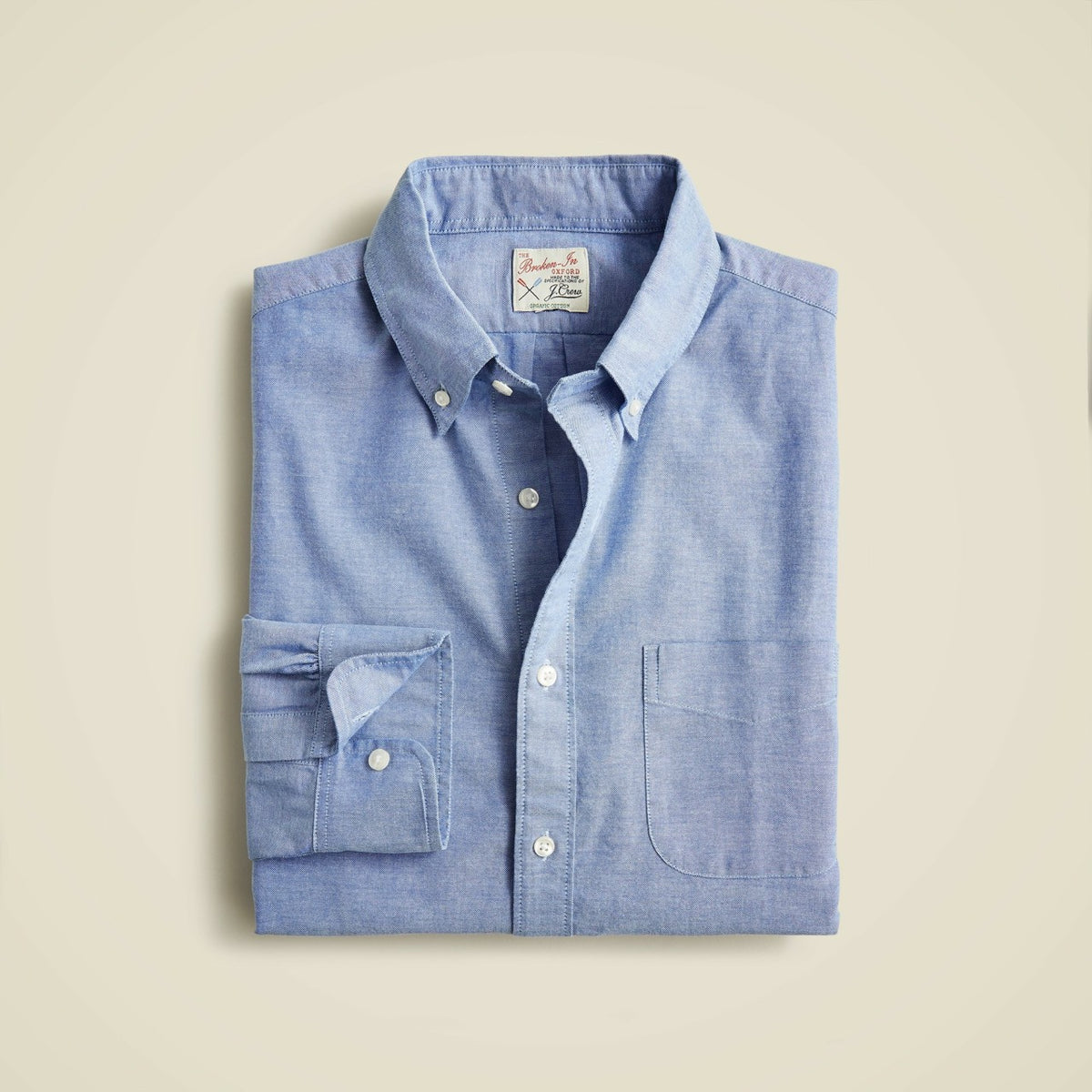 Men Broken-in organic cotton oxford shirt - J.Crew
