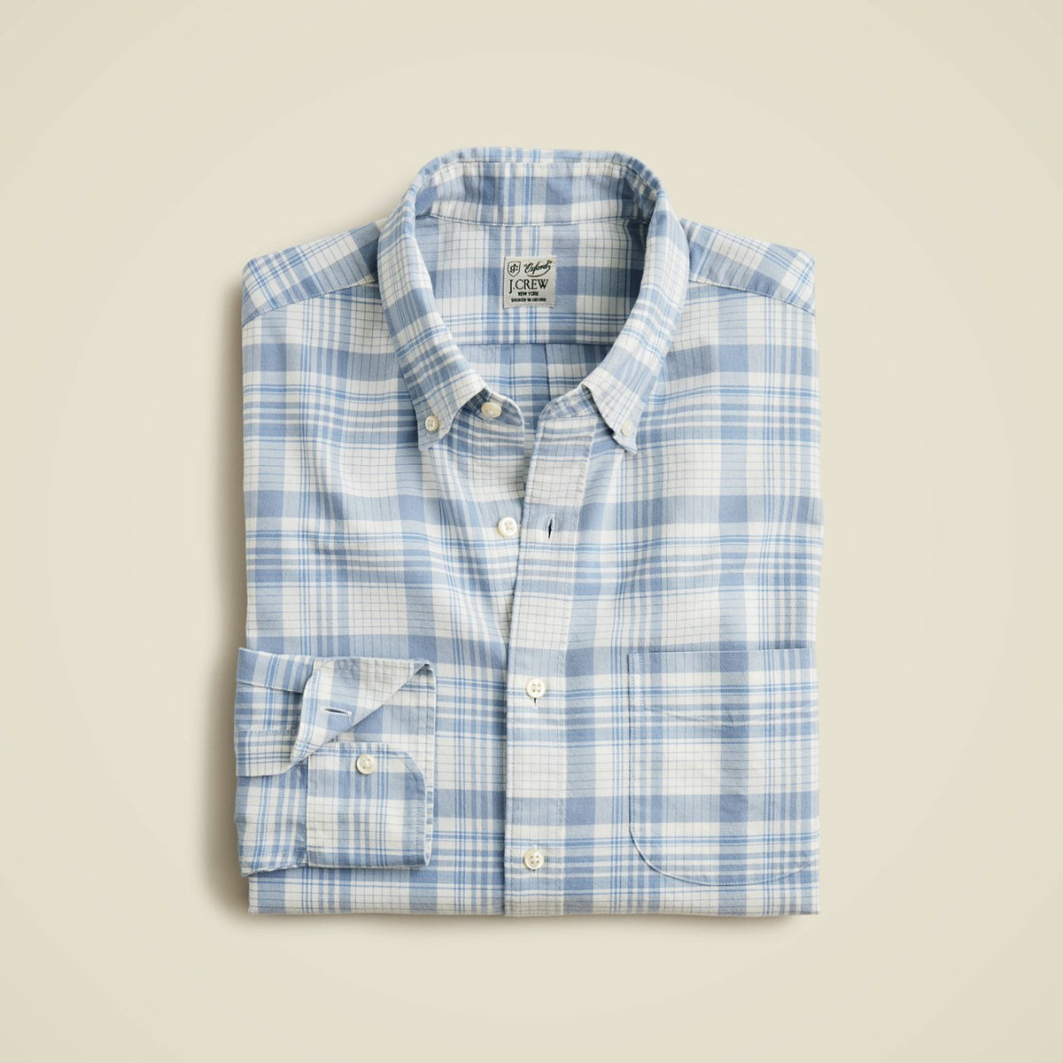 Men Relaxed Broken-in organic cotton oxford shirt - J.Crew