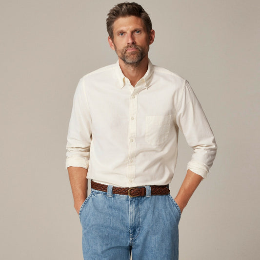 Men Broken-in organic cotton oxford shirt - J.Crew