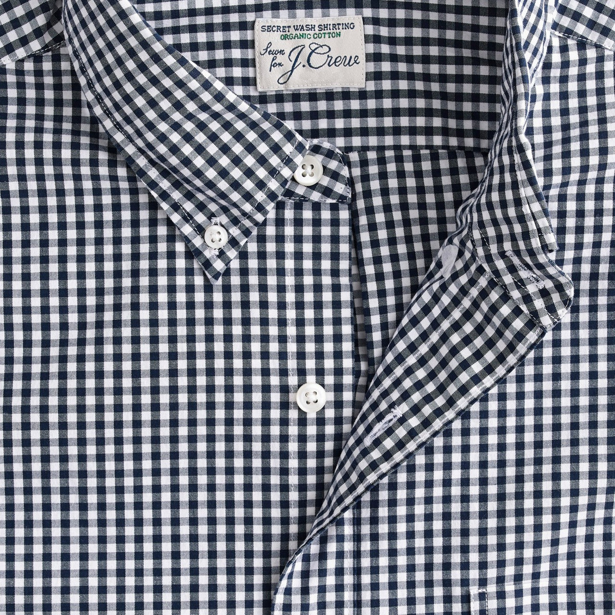 Men Slim Secret Wash organic cotton poplin shirt - J.Crew