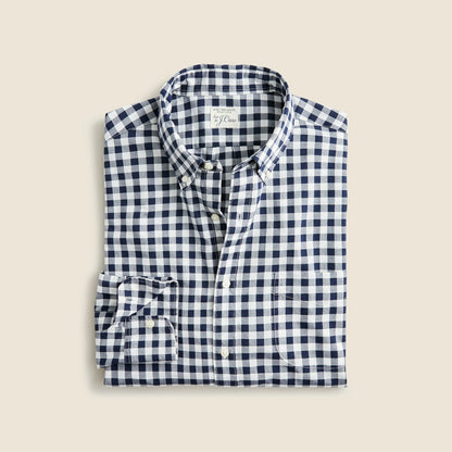 Men Secret Wash organic cotton poplin shirt - J.Crew
