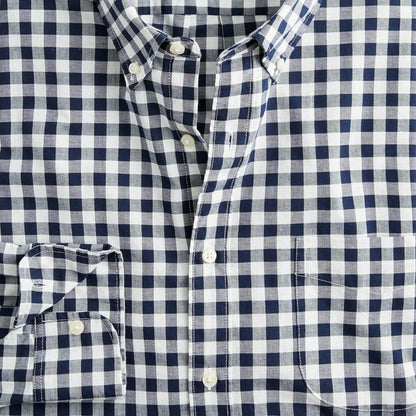 Men Secret Wash organic cotton poplin shirt - J.Crew