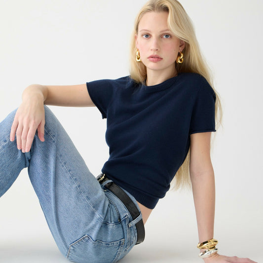 Women Cashmere relaxed T-shirt - J.Crew