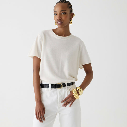 Women Cashmere relaxed T-shirt - J.Crew