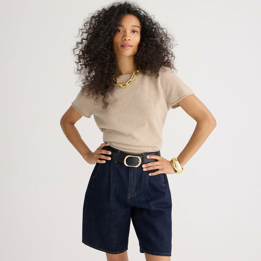 Women Cashmere relaxed T-shirt - J.Crew