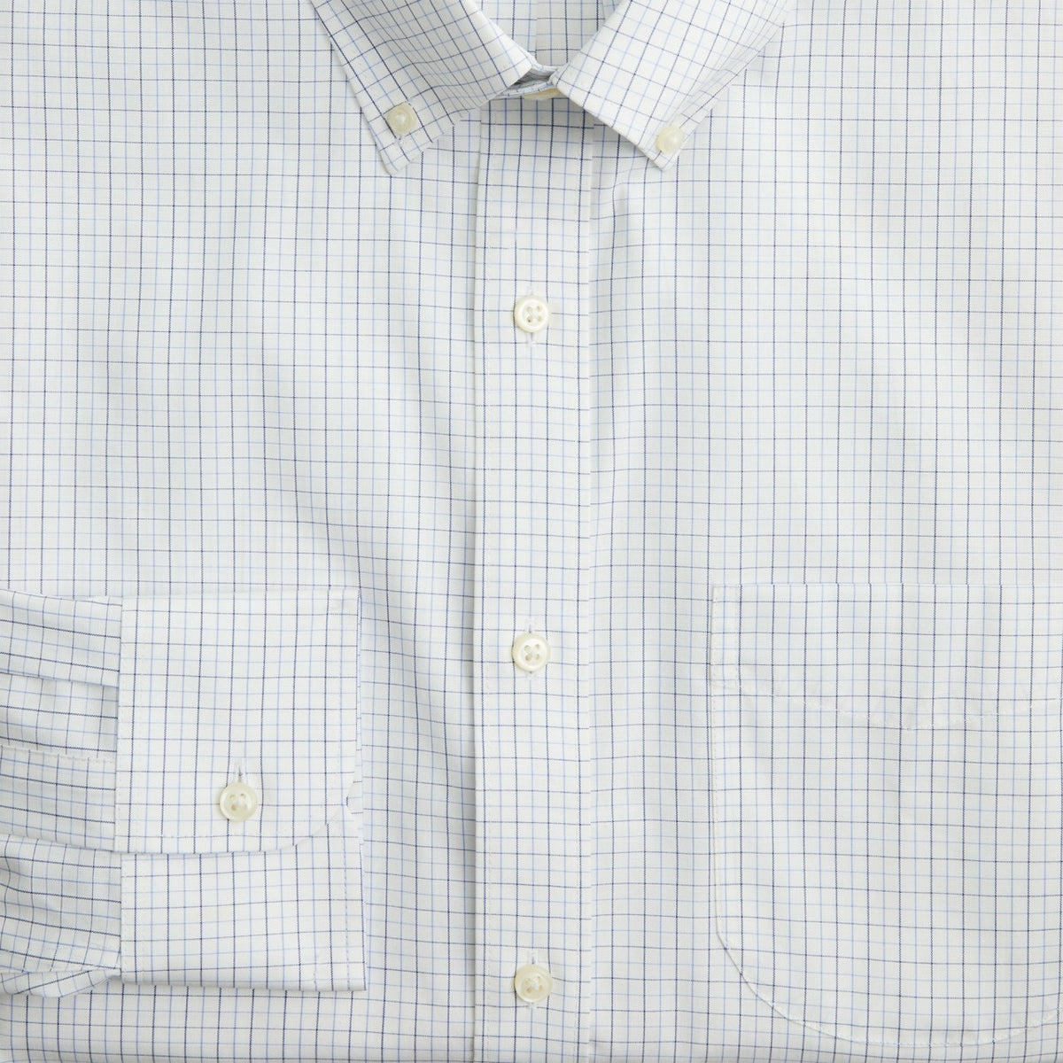 Men Bowery wrinkle-free dress shirt with button-down collar - J.Crew
