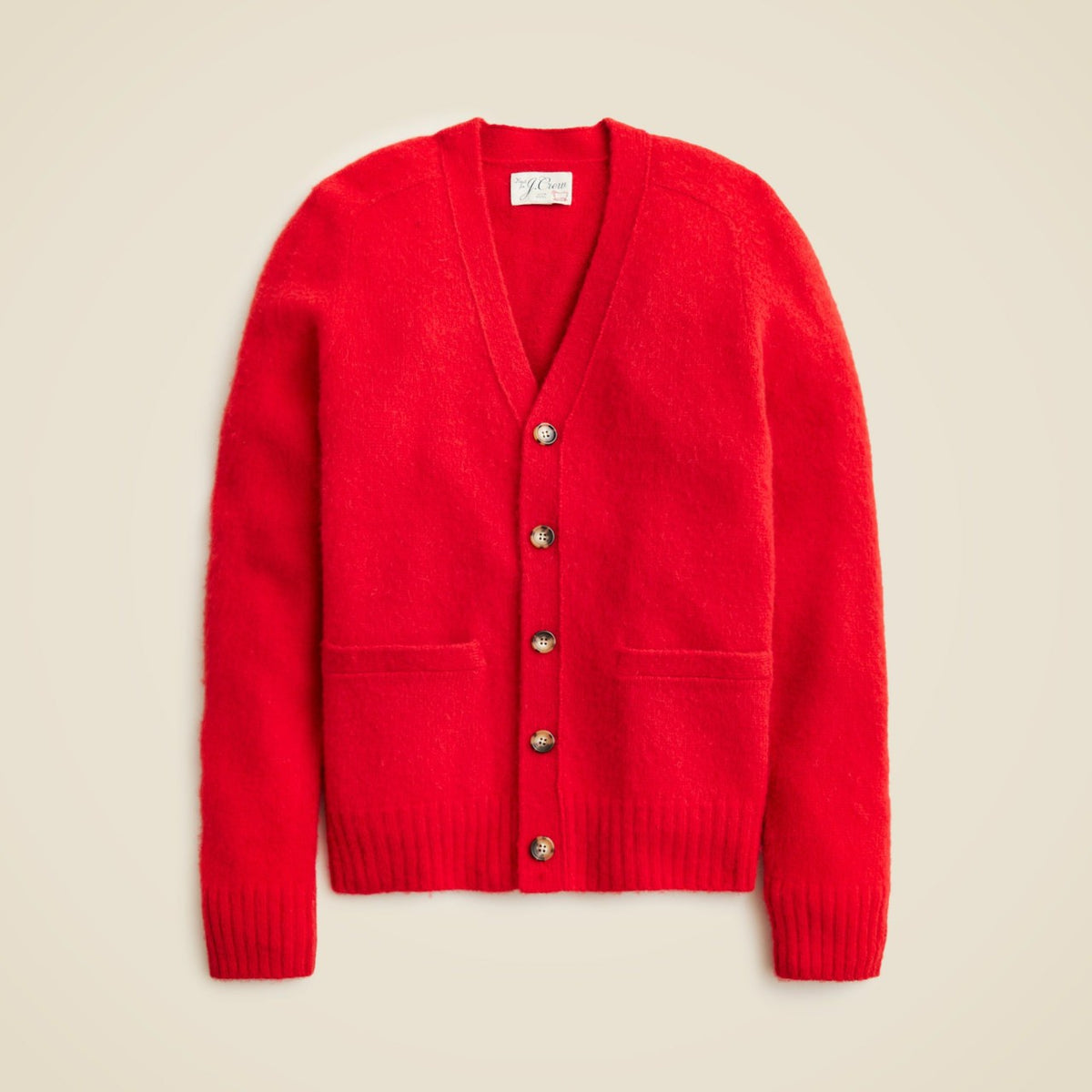 Men Brushed wool V-neck cardigan sweater - J.Crew