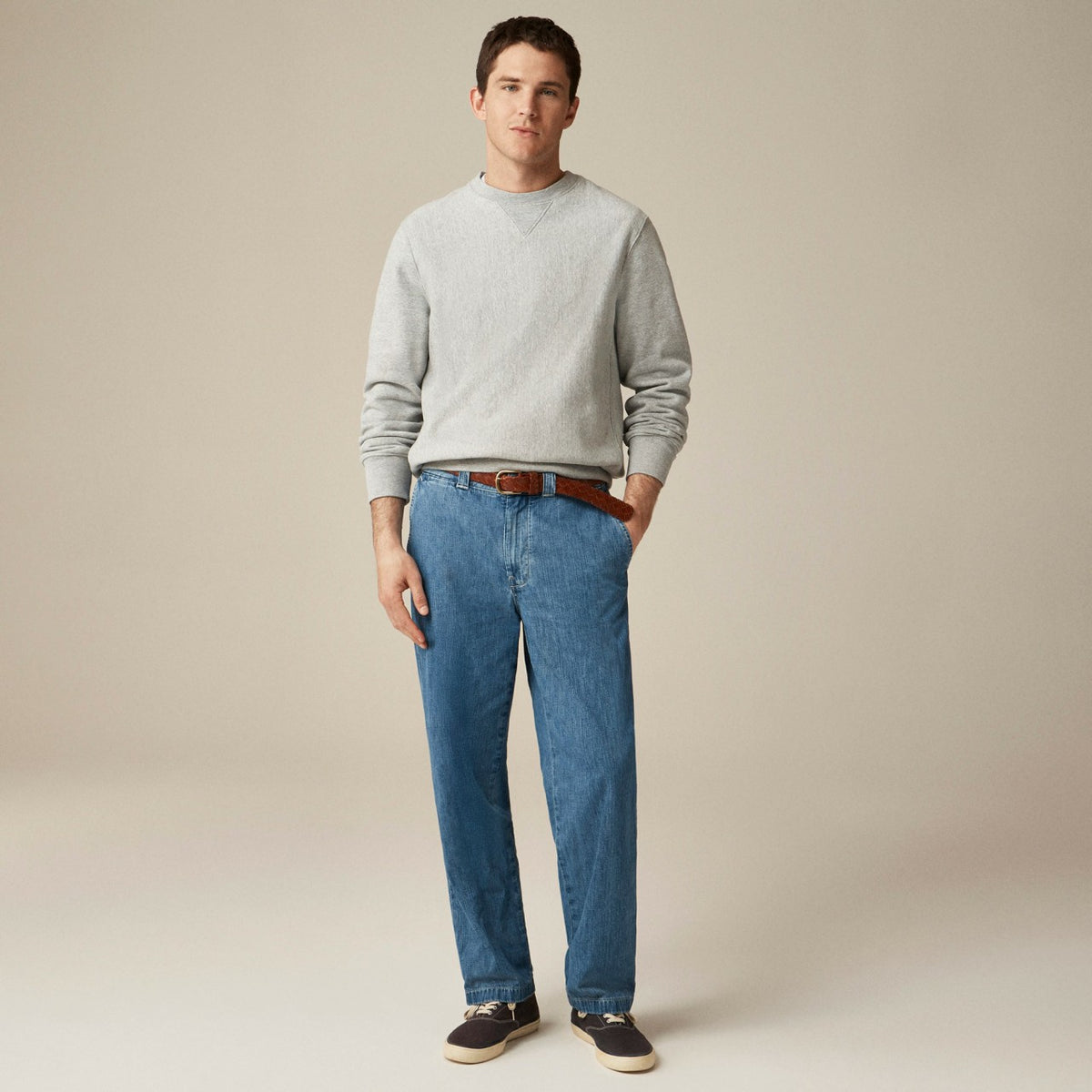 Men Heritage 14 oz. fleece sweatshirt - J.Crew