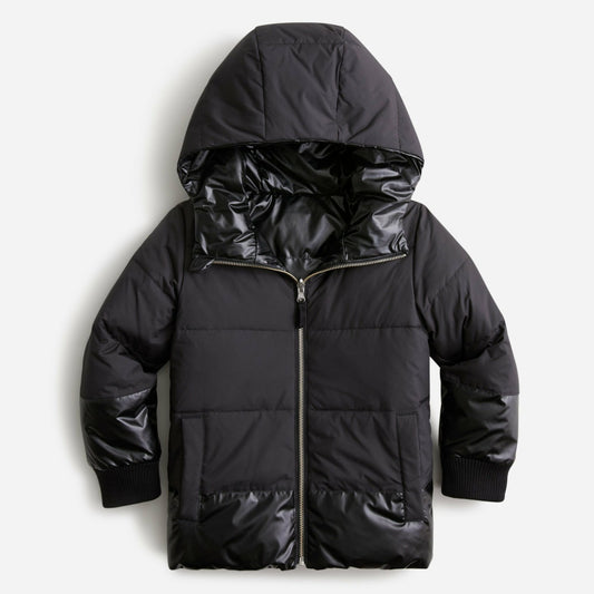 Kids Girls' reversible metallic puffer jacket with PrimaLoft® - J.Crew