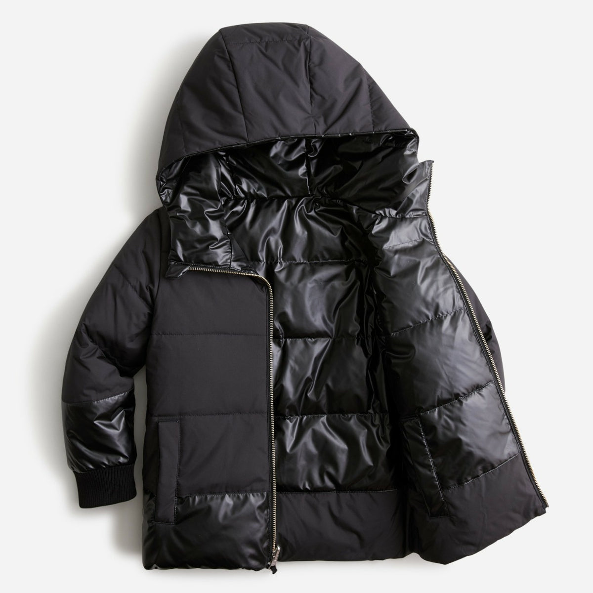 Kids Girls' reversible metallic puffer jacket with PrimaLoft® - J.Crew
