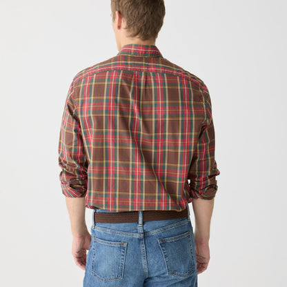 Men Slim Secret Wash cotton poplin shirt - J.Crew