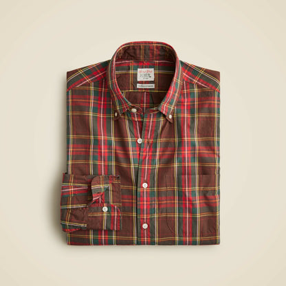 Men Slim Secret Wash cotton poplin shirt - J.Crew