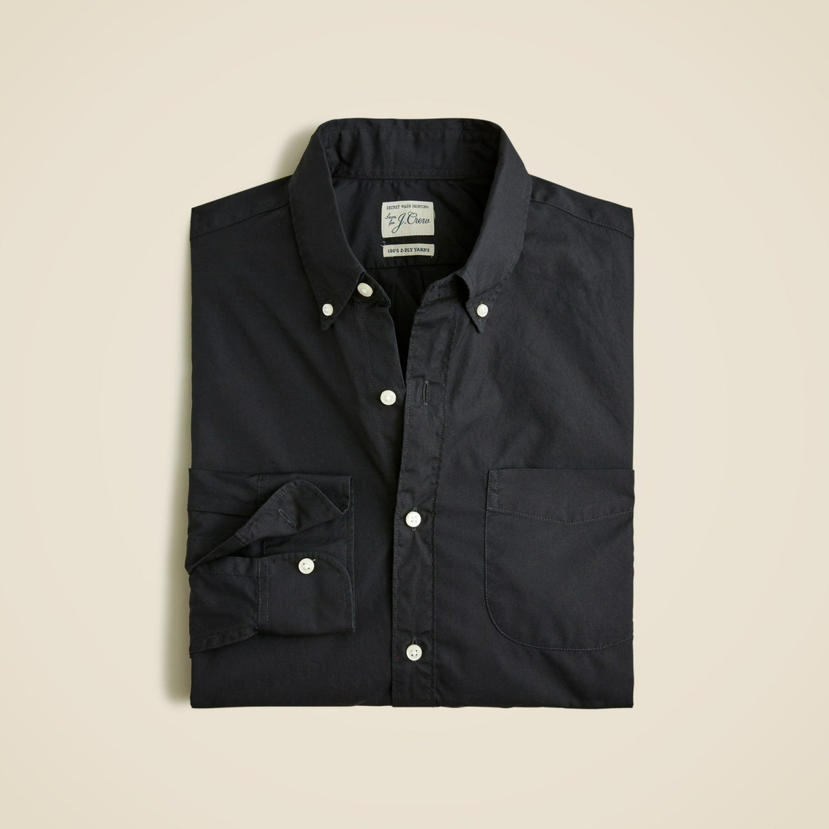 Men Slim Secret Wash cotton poplin shirt - J.Crew