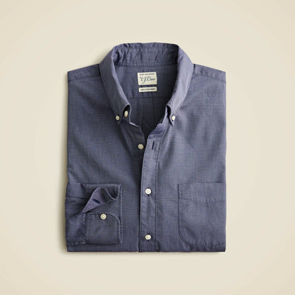 Men Slim Secret Wash cotton poplin shirt - J.Crew
