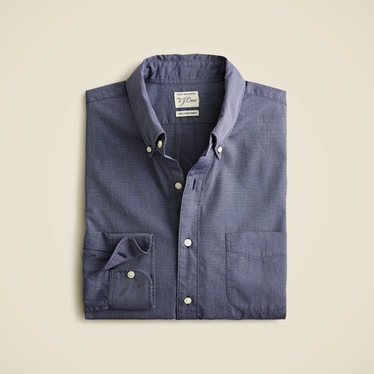 Men Slim Secret Wash cotton poplin shirt - J.Crew