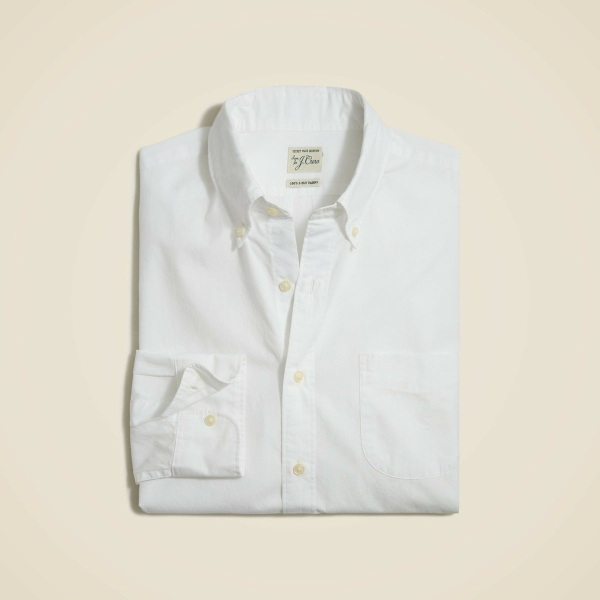 Men Slim Secret Wash cotton poplin shirt - J.Crew