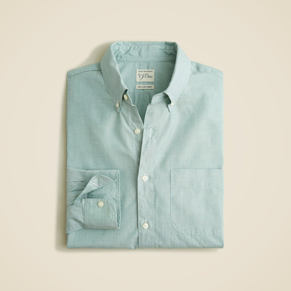 Men Secret Wash cotton poplin shirt - J.Crew