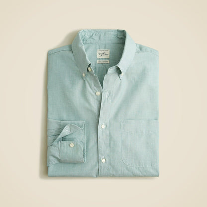 Men Secret Wash cotton poplin shirt - J.Crew