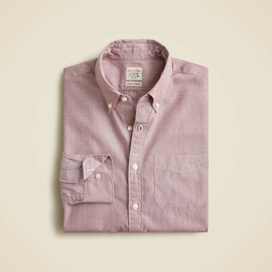 Men Slim Secret Wash cotton poplin shirt - J.Crew