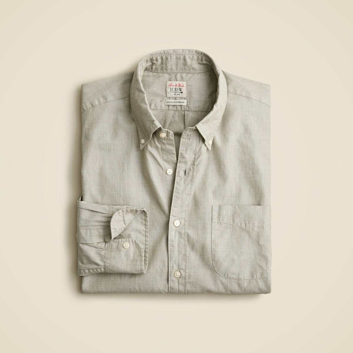 Men Slim Secret Wash cotton poplin shirt - J.Crew