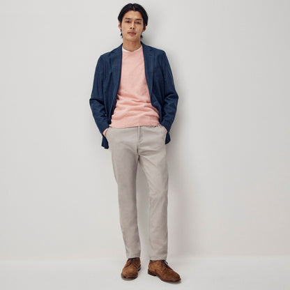 Men Cotton piqu&eacute;-stitch crewneck sweater - J.Crew