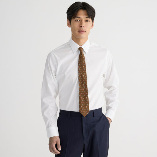 Men Bowery wrinkle-free dress shirt with point collar - J.Crew