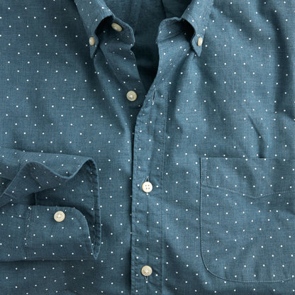 Men Secret Wash cotton poplin shirt - J.Crew