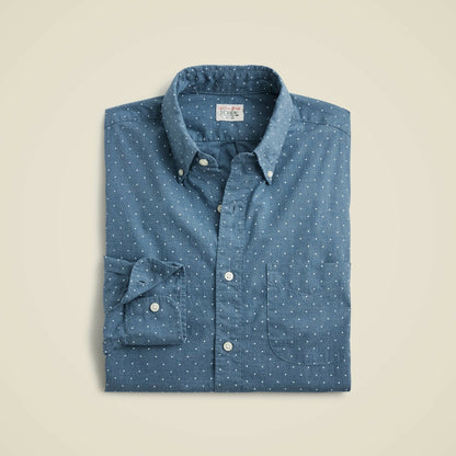 Men Secret Wash cotton poplin shirt - J.Crew