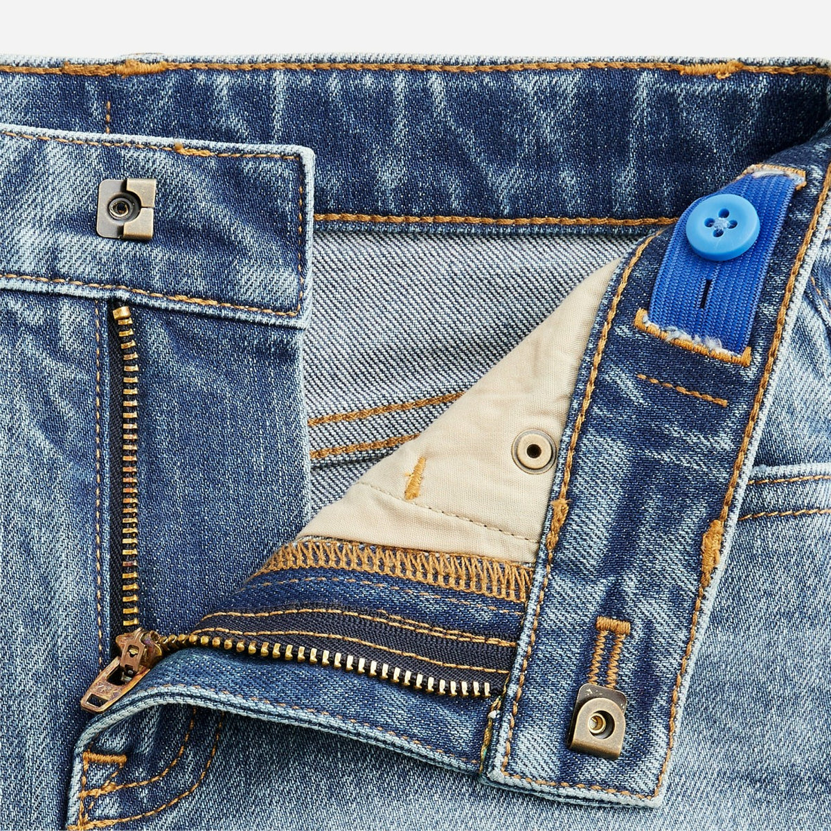 Kids Girls' cuffed denim short in island wash - J.Crew