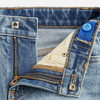 Kids Girls' cuffed denim short in island wash - J.Crew
