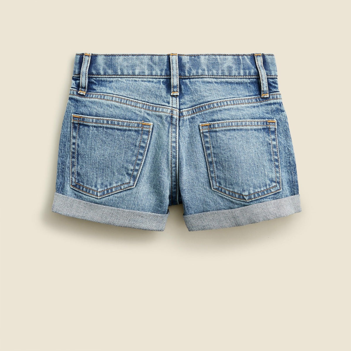 Kids Girls' cuffed denim short in island wash - J.Crew