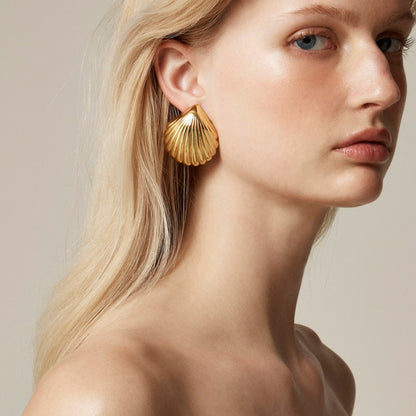 Women Metallic shell earrings - J.Crew