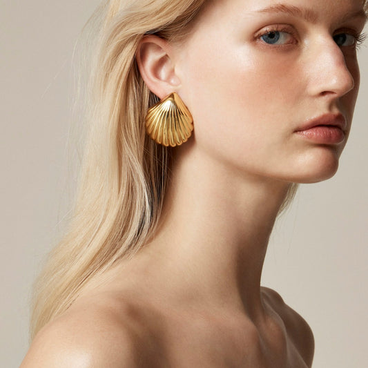 Women Metallic shell earrings - J.Crew