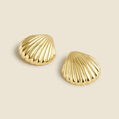 Women Metallic shell earrings - J.Crew