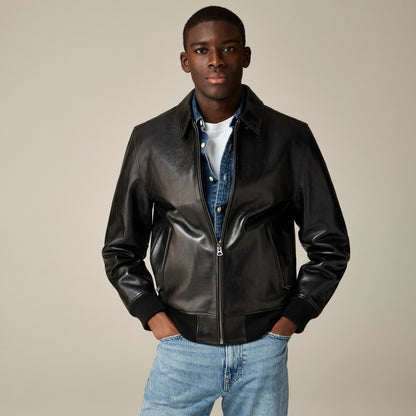 Men Limited-edition flight jacket in Italian leather - J.Crew
