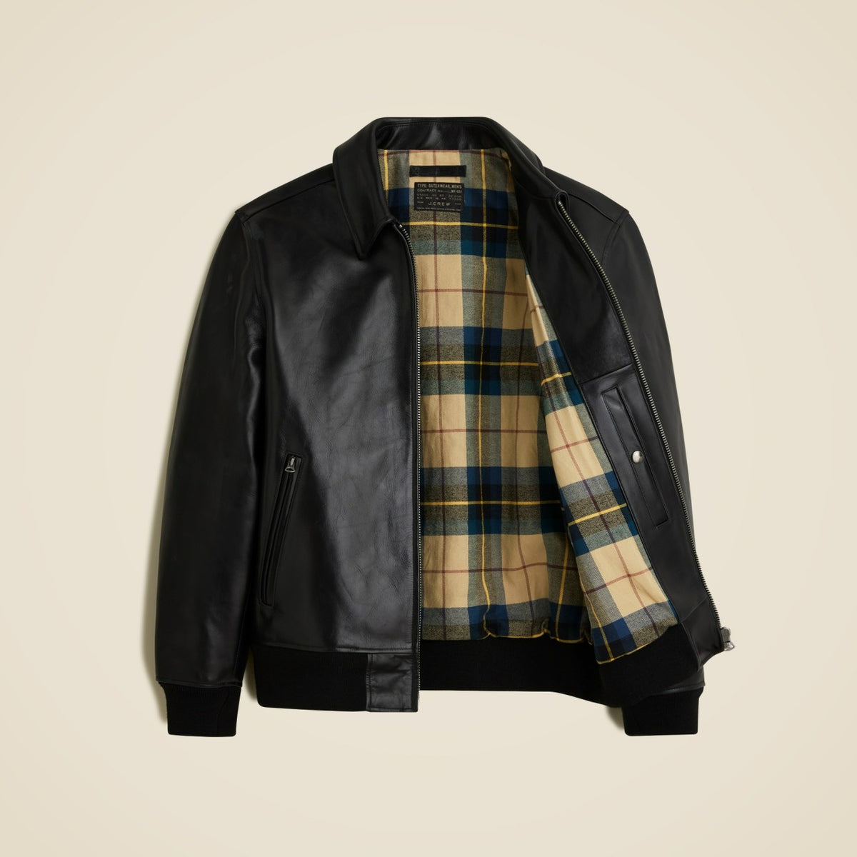 Men Limited-edition flight jacket in Italian leather - J.Crew