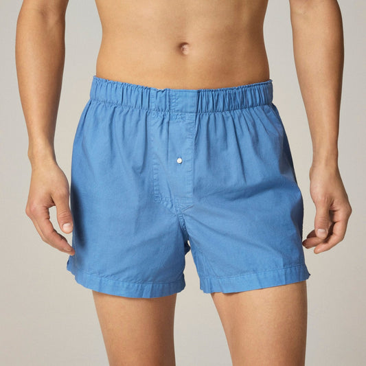 Men Boxer short in garment-dyed Broken-in organic cotton oxford - J.Crew