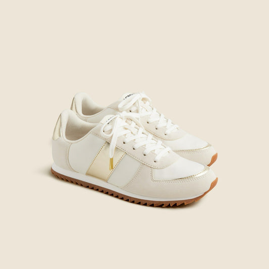 Women J.Crew trainers in metallic colorblock - J.Crew