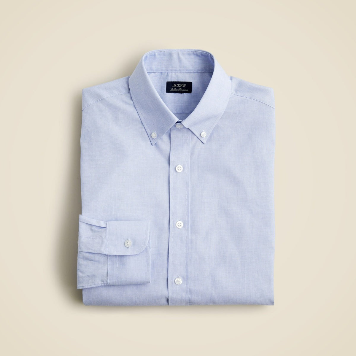 Men Ludlow Premium fine cotton dress shirt with button-down collar - J.Crew