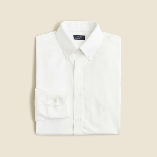Men Ludlow Premium fine cotton dress shirt with button-down collar - J.Crew