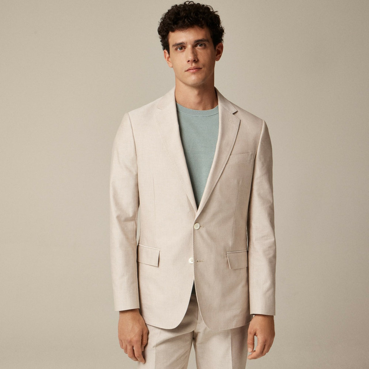 Men Ludlow Slim-fit suit jacket in Portuguese cotton oxford - J.Crew