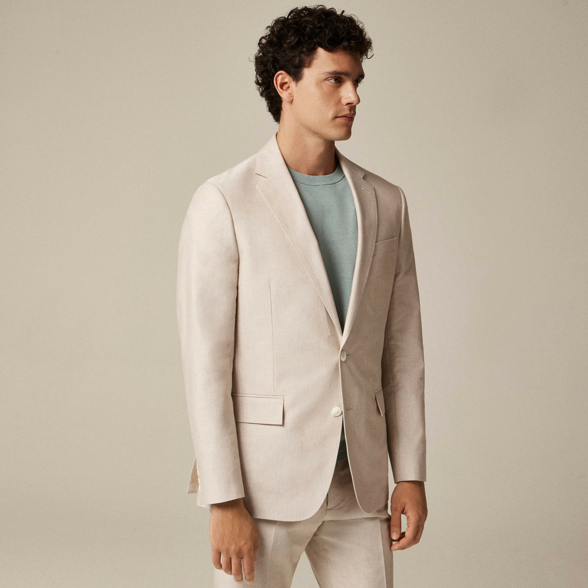 Men Ludlow Slim-fit suit jacket in Portuguese cotton oxford - J.Crew