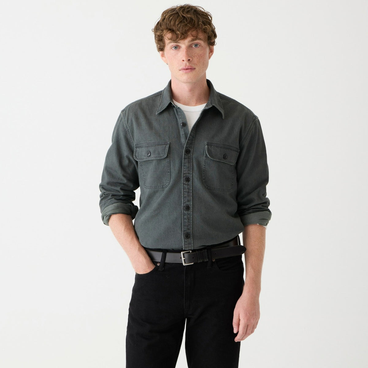 Men Midweight denim workshirt - J.Crew