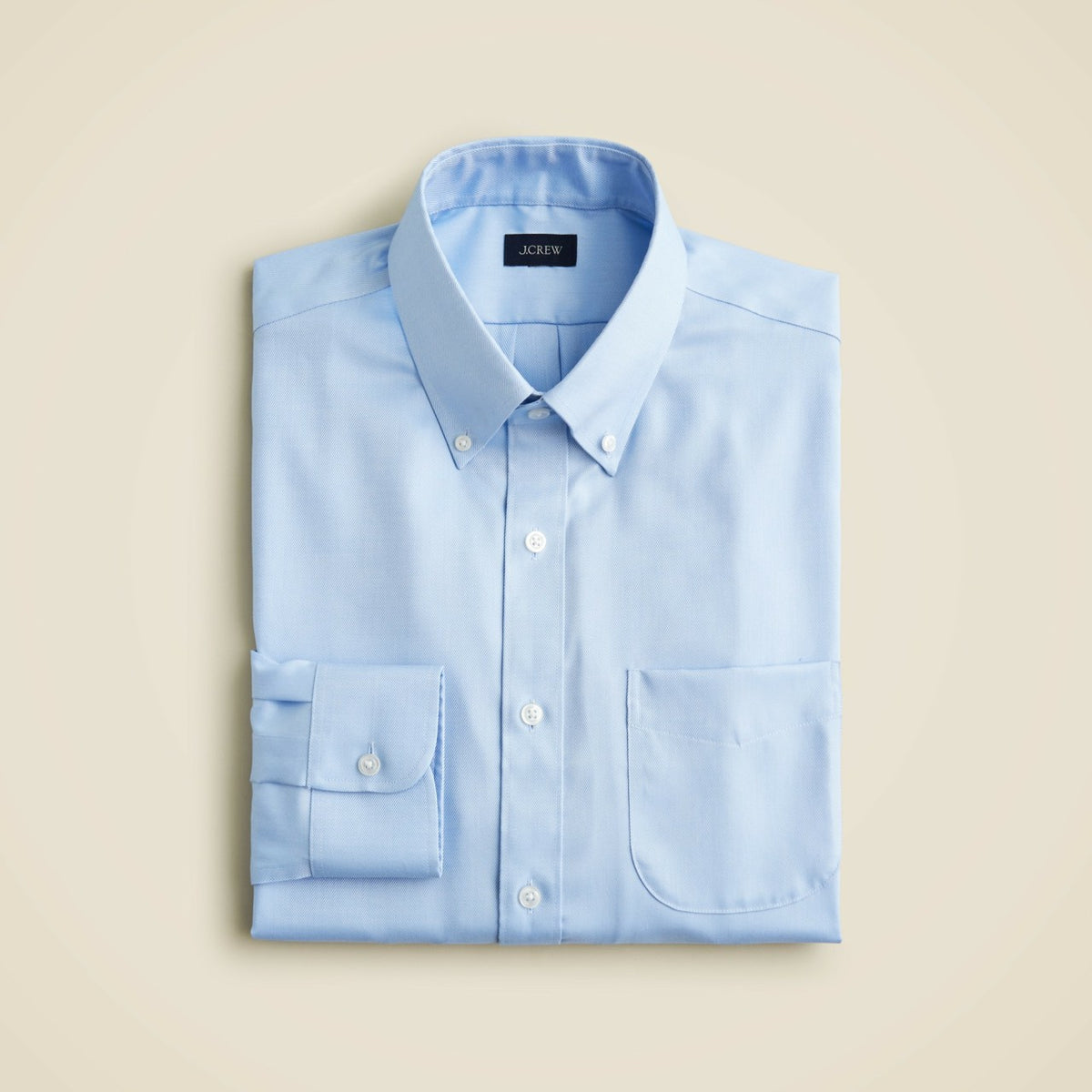 Men Bowery wrinkle-free dress shirt with point collar - J.Crew
