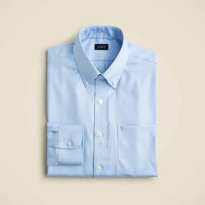 Men Bowery wrinkle-free dress shirt with point collar - J.Crew