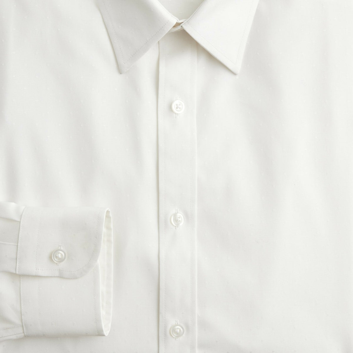 Men Bowery wrinkle-free dobby dress shirt with point collar - J.Crew