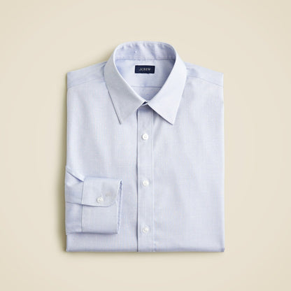Men Bowery wrinkle-free dobby dress shirt with point collar - J.Crew