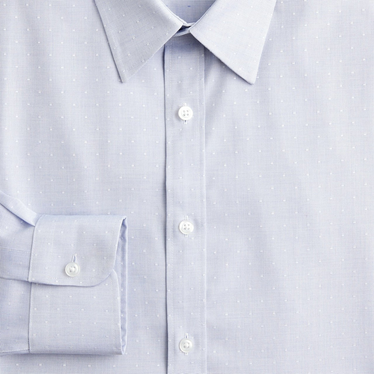 Men Bowery wrinkle-free dobby dress shirt with point collar - J.Crew
